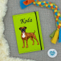 Preview: Boxer red brindle Designbeispiel in grün