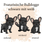 Preview: Motivauswahl der Impfpasshülle für die schwarz weiße Französische Bulldogge