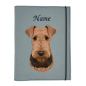 Preview: Dokumentenhülle für die Hunderasse Airedale Terrier