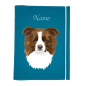 Preview: Dokumentenhülle für die Hunderasse Border Collie braun weiß