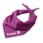 Preview: Hundehalstuch personalisiert in der Farbe flieder