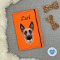 Preview: Designbeispiel der Impfpasshülle in orange für den Malinois