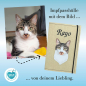 Preview: Impfpasshülle mit dem Bild von eigener Katze Designbeispiel beige