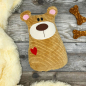 Preview: Spielzeug für den Hund Teddy mit kleinem Herz