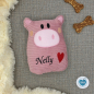 Preview: Hundespielzeug Schwein mit Name