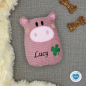 Preview: Spielzeug für den Hund Schwein mit Name