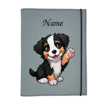 Dokumentenhülle für Australian Shepherd black tri