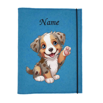 Australian Shepherd red merle tan Dokumentenhülle
