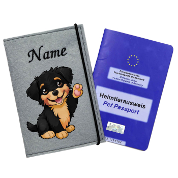 Impfasshülle für Australian Shepherd black tan