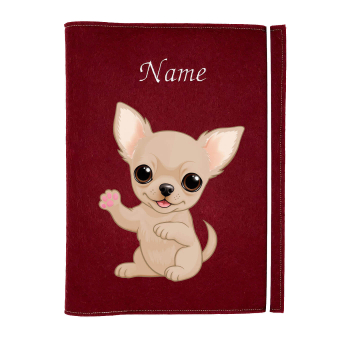 Dokumentenhülle für die Hunderasse Chihuahua Kurzhaar beige