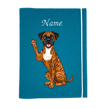 Boxer red brindle personalisierte Dokumentenhülle