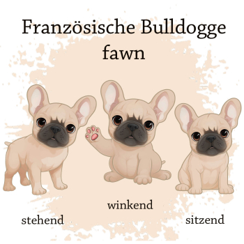 Preview: Motivauswahl der Dokumentenhülle für die Französische Bulldogge fawn