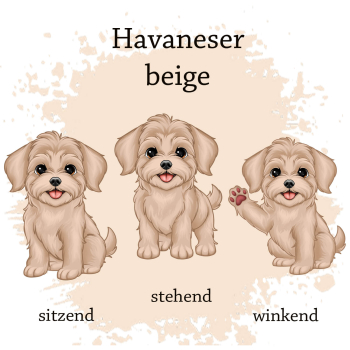 Preview: Motivauswahl für die Impfpasshülle Havaneser beige