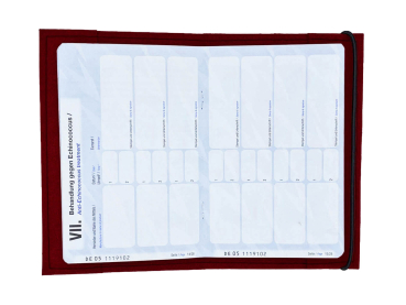 Preview: Innenansicht der Impfpasshülle für den Golden Retriever creme weiß