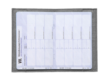 Preview: Innenansicht der Impfpasshülle für den Dobermann schwarz