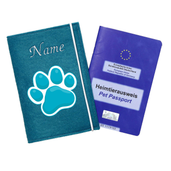 Personalisierte Impfpasshülle für den Hund