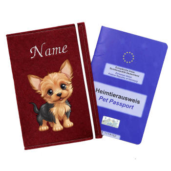 Tierpasshülle für die Hunderasse Yorkshire Terrier