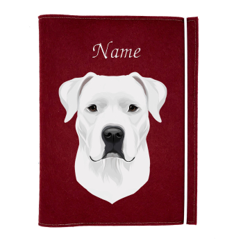 Dokumentenhülle für die Hunderasse Dogo Argentino
