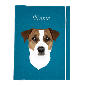 Dokumentenhülle für die Hunderasse Jack Russell Terrier rot weiß