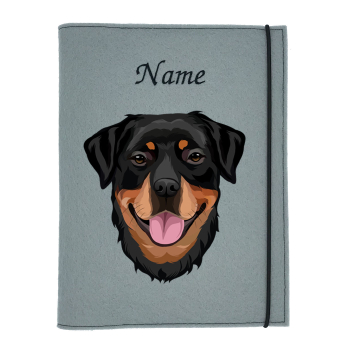 Dokumentenhülle für die Hunderasse Rottweiler