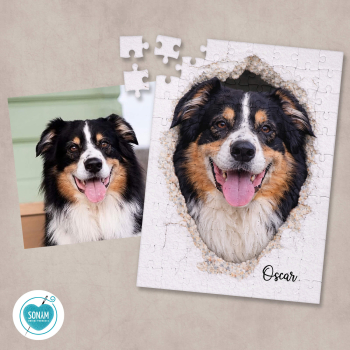 Puzzle mit Foto vom Hund
