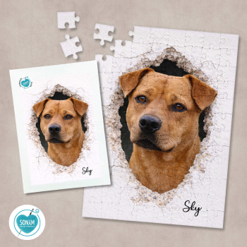 Puzzle personalisiert mit Bild vom Hund