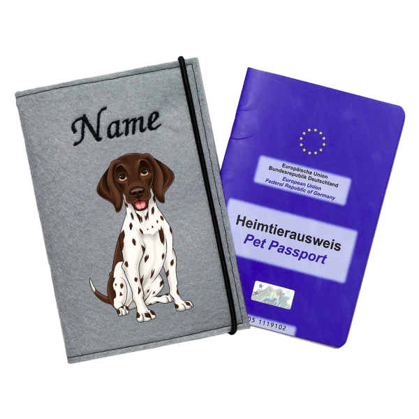 Impfpasshülle für die Hunderasse Deutsch Kurzhaar braunschimmel
