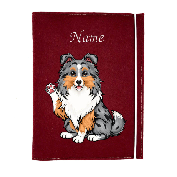 Dokumentenhülle für die Hunderasse Sheltie blue merle