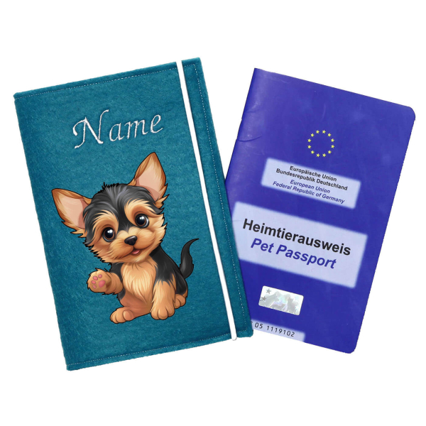 Impfpasshülle für die Hunderasse Yorkshire Terrier