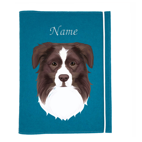 Dokumentenhülle für die Hunderasse Australian Shepherd red bi