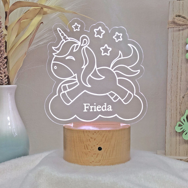 Nachtlicht Einhorn auf Wolke