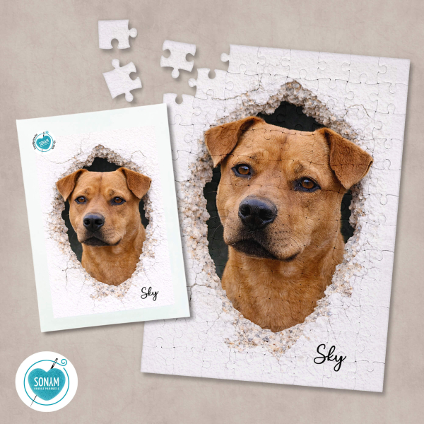 Puzzle personalisiert mit Bild vom Hund