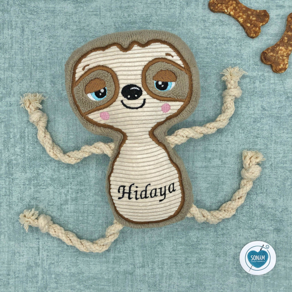 Plüschtier Faultier für Hunde