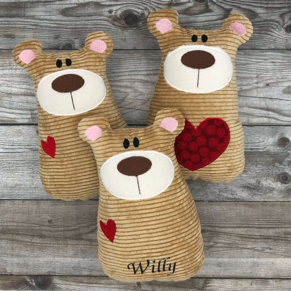 Teddy mit kleinem Herz Hundespielzeug